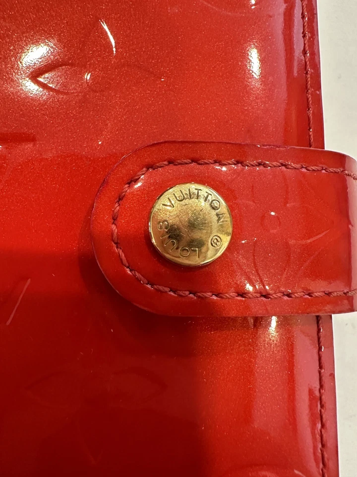 Authentic Louis Vuitton Orange Sunset Vernis Agenda PM With COA - Image 2 of 4