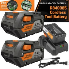 PACK For Ridgid R840087 6.0Ah Lithium Battery Rigid 18 Volt R840085 Power Tools