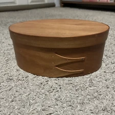 Vintage 4 Finger Shaker Pantry Wood Box Honey Gold Copper CANTERBURY WOODWORKS