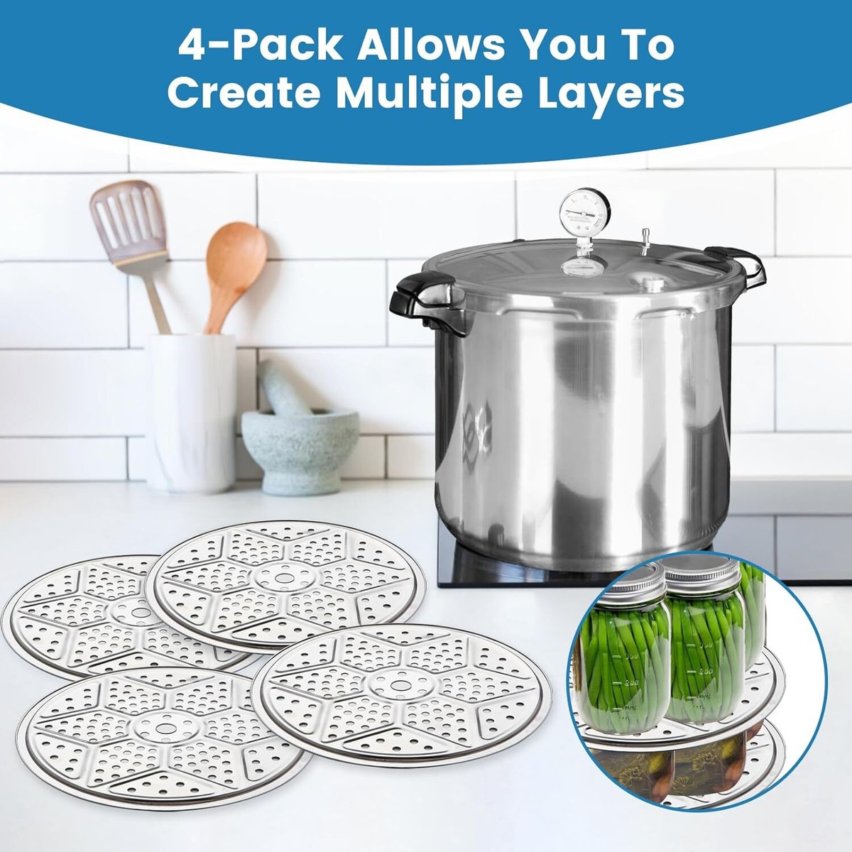 Canner di pressione portaconserve cucina compatibile con