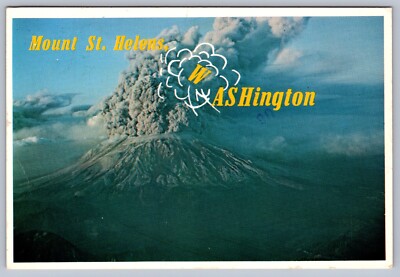 Postcard Mount St. Helens WA Eruption of Mount St. Helens Volcano 1981
