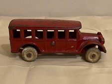 Antique Cast Iron Arcade Toy Bus al-97