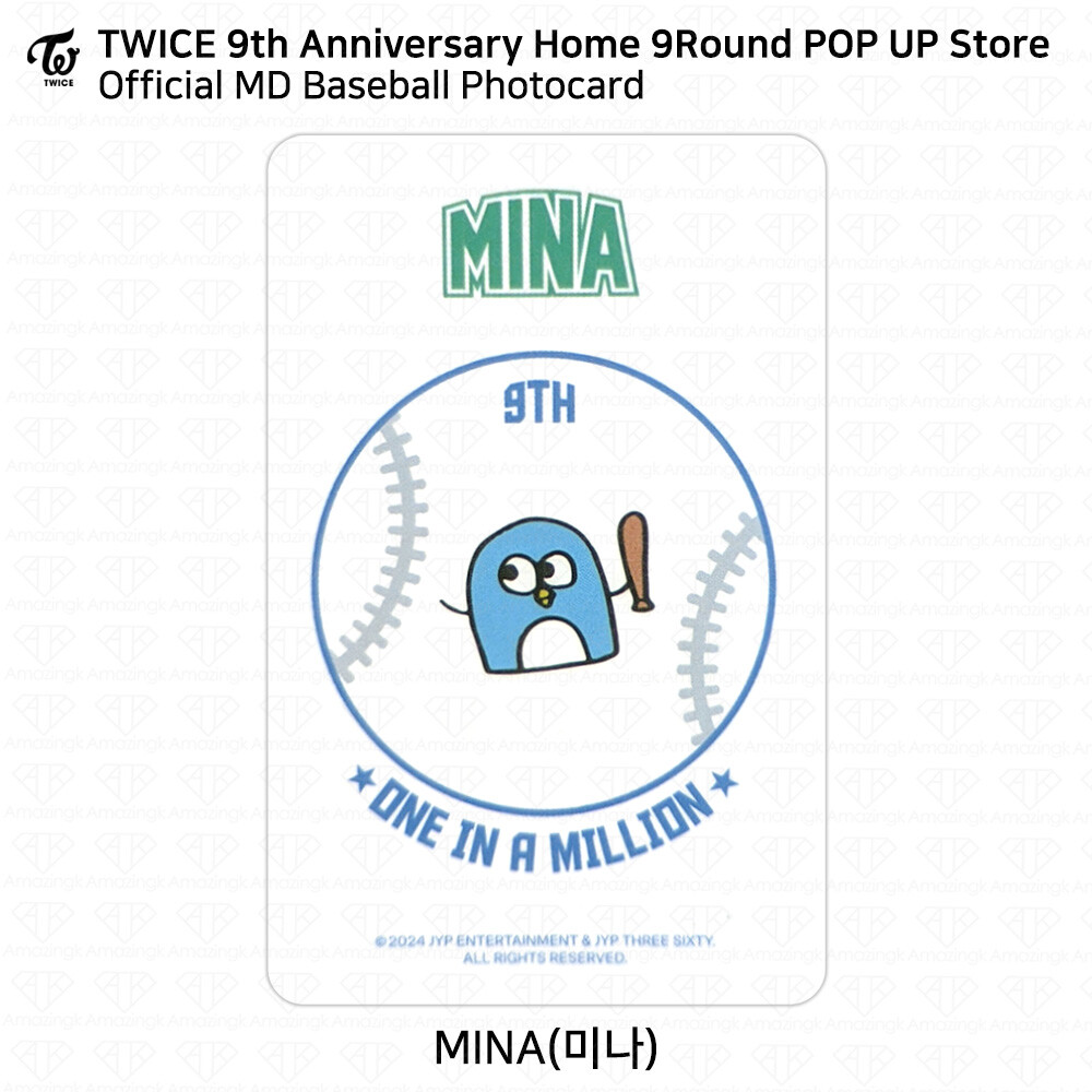 TWICE 9th Anniversary Home9Round PopUp Store MD Photocard Acrylic