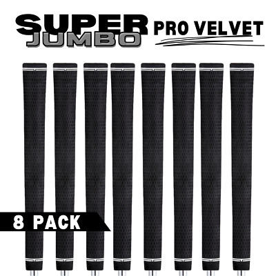 8 PACK - Majek Golf SUPER JUMBO Grips XL Extra Large Tour 360 NO LOGO Round .600
