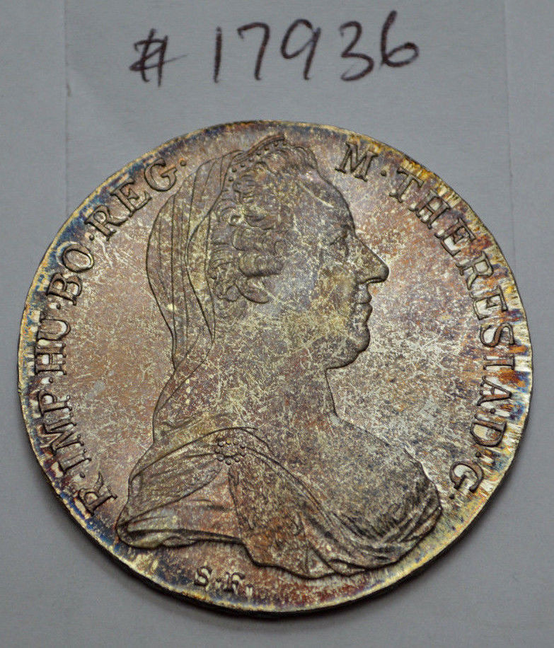 M THERESIA D G BURG CO TYR 1780X ARCHID AVST DUX-.833 SILVER M THERESIA D G BURG CO TYR 1780X ARCHID AVST DUX-.833 SILVER