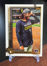 2025 Topps Series 1 Freddy Peralta Golden Mirror Image Variation SSP #61 Brewers