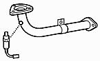 Quality Front Exhaust Down Pipe for Mazda 323 B3ME 1.3 Litre (1998-2001) - Picture 1 of 7