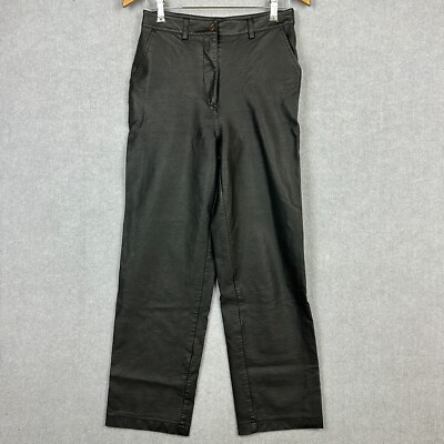 Glassons Pants Womens 10 W28xL29 Black Faux Leather Straight Leg  Australia