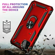 For Samsung Galaxy A55 5G Case Ring Kickstand Cover + Tempered Glass Protector