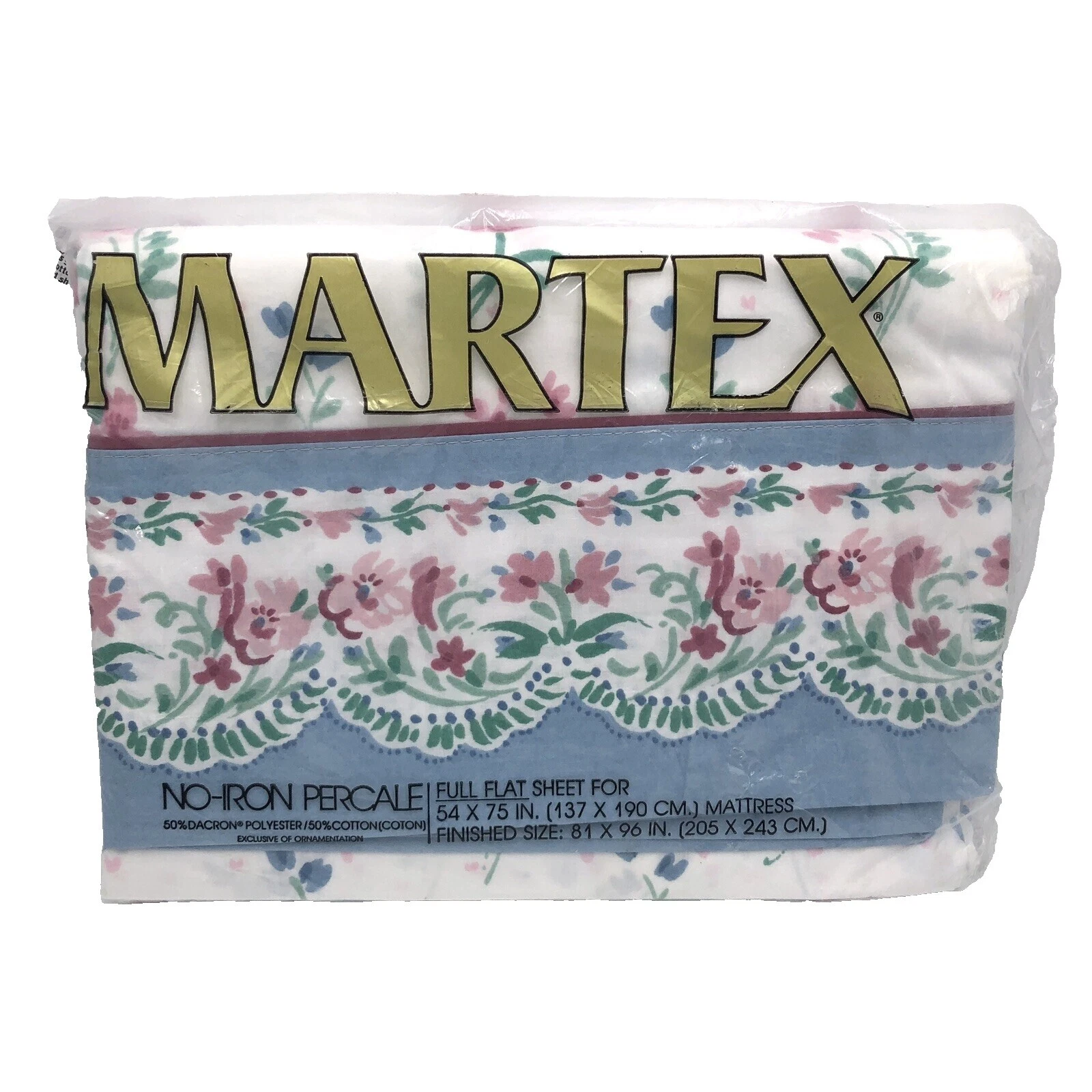 Cotton Blend Floral Martex Queen Bed Sheets