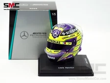Mercedes AMG F1 W15 #44 Lewis Hamilton British GP 2024 7x WDC 1:5 Spark Helmet