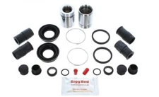 for VOLVO 440 460 480 REAR Brake Caliper Seal Rebuild Repair Kit +Pistons