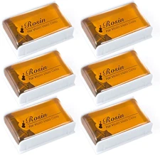 Rosin, Violin Rosin [6 Pack] Cello Viola Rosin for Violin Bow, Light Low Dust Re