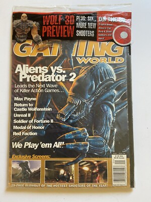 Vintage Computer Gaming World W/CD-ROM September 2001 Issue #206 *NEW IN PACKAGE