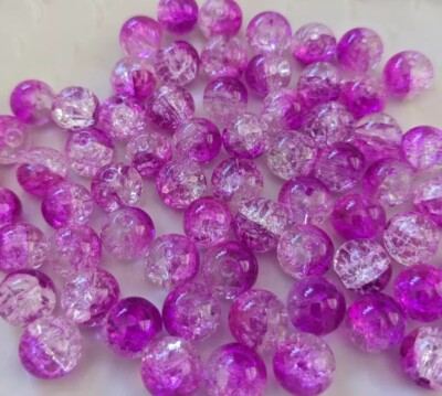 Steelhead salmon trout beads roe, egg  spawn glass, 10mm crackle fish tackle