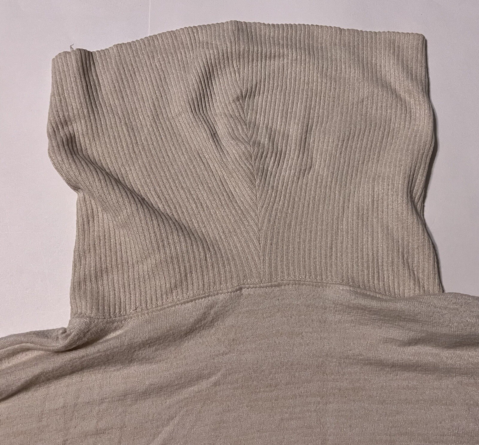 Gap Women’s Large Beige Solid Turtle Neck Long Sl… - image 11