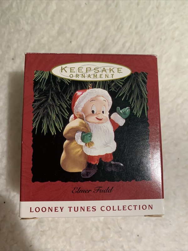New Vintage 1993 Hallmark Keepsake Looney Tunes Elmer Fudd Christmas Ornament 4
