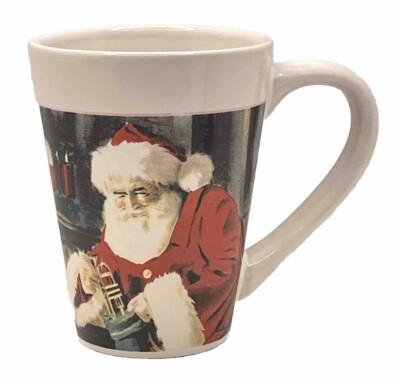 Christmas Santa Clause Putting Saxophone In Stocking Coffee Cup by Royal Norfolk
