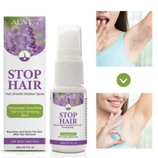 Natural Permanent Hair Removal Spray Painless Stop Hair Growth Inhibitor Remover
