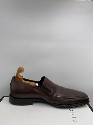 Bruno Magli Raging Brown Leather Loafer Slip On Dress Shoes  display picture 3