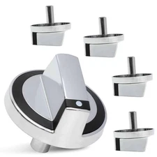 D-shaft design 5pcs Stove Control Knob Replacement for Oven Burner Repair Parts