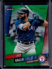 2019 Topps Finest Joey Gallo Green Refractor #/99 Rangers