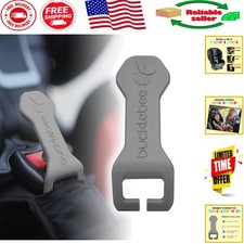 Compact and Safe Car Seat Buckle Release Aid - Ideal for Kids  Caregivers, Gray