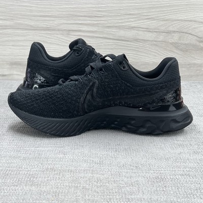 Nike React Infinity Run FK 3 Triple Black New DD3024-005 Womens