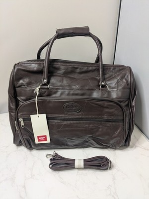 Cotton Traders dunkelbraune Leder Reisetasche Reisetasche
