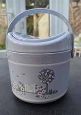 Handy Grey & White Table Top Mini Bin. Used but VGC.