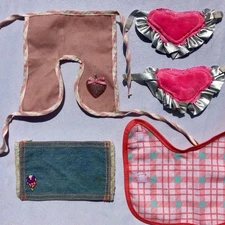 Vtg Barbie Skipper Stacy Doll Horse Pony Lot Of Accessories 5 Blankets Saddles