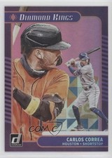 2021 Panini Donruss Diamond Kings Holo Pink Carlos Correa #12 1u6