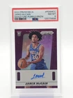 JARED MCCAIN 2024-25 PRIZM DECA PURPLE ROOKIE AUTO #PDS-MCC /75 PSA 8 Q4244