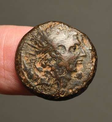 G56-14  SELEUKID Antiochus IV Epiphanes, 175-164BC, AE, foe of Maccabees.