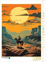 Calvendo Puzzle Canyon Of Freedom: A Cowboy In The Sunset | 1000 Pieces, Finishe