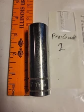 Pro-Grade 14717 17mm Deep Wall Socket 12 Pt. 1/2" Drive - NOS