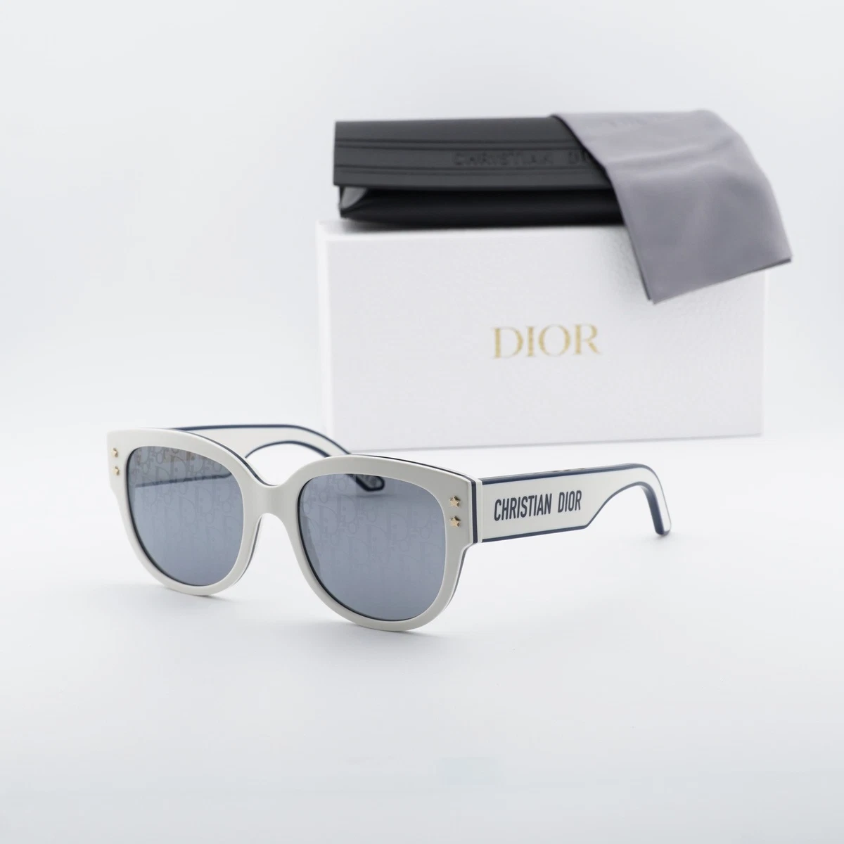 Dior White Mirrored Sunglasses for Women for sale | eBay