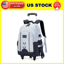Boys Backpack with 6 Wheels for School Kids, Rolling Backpack for Boys Elementar