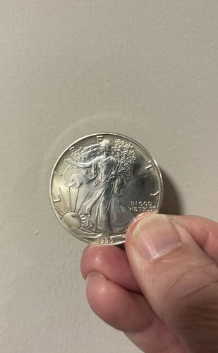 U.S. Mint American Eagle 1990 1 oz .999 Fine Silver Great Tone!