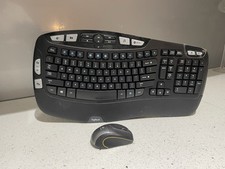 Logitech K350 Wireless Comfort Wave Ergonomic Keyboard Mouse USB Unifying Dongle