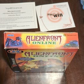 SEGA Alien Front Online Sega Dreamcast Voice Chat Microphone Manual with box