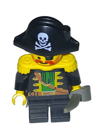 LEGO Minifigure Pirate Ship Captain Red Beard W/Sword Vintage