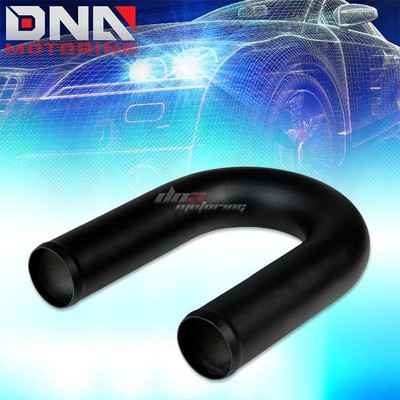 2.5'' ALUMINUM MANDREL BENT TURBO/INTERCOOLER 180 DEGREE U-SHAPE BLACK ELBOW PIPE
