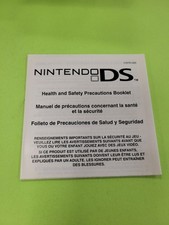 Nintendo DS Authentic Health  Safety Precautions Manual Booklet Only 55878C