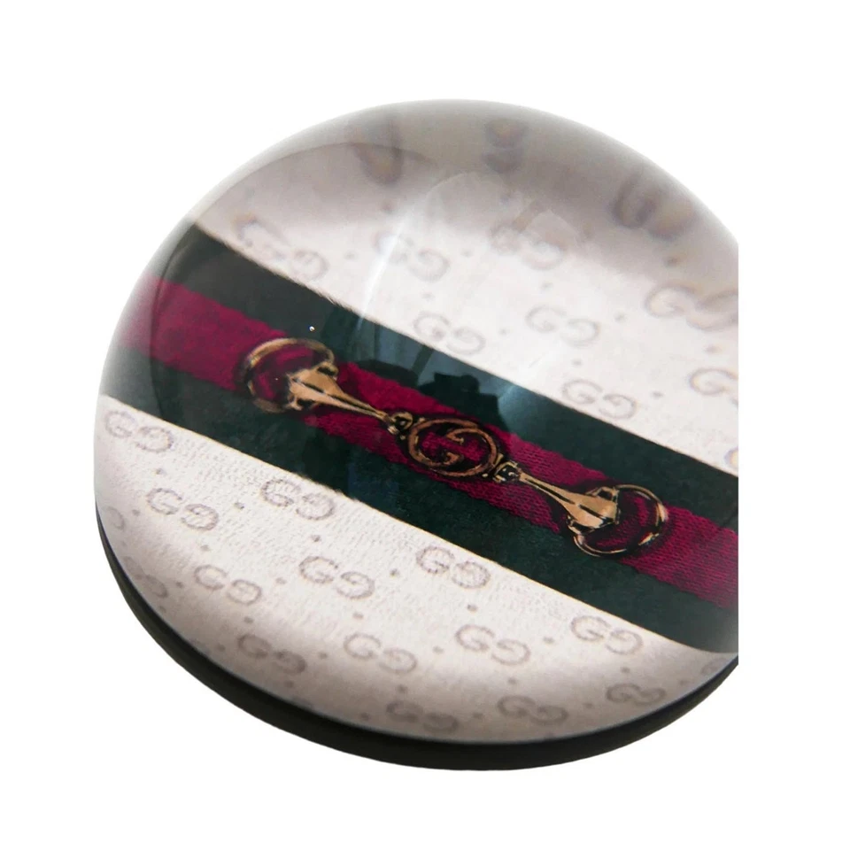 GUCCI Logo Paperweight with Web & Horse Bit In Original Box NEW - Image 4 of 4