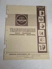 Stancor Transformers Radio Television Industrial Catalog S-106 1961-62