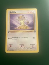 1999 meowth pokemon card value Meowth [1st Edition] #56 Prices | Pokemon Jungle