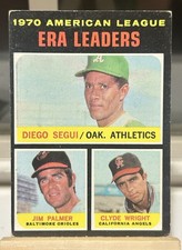 1971 Topps - League Leaders Jim Palmer, Clyde Wright, Diego Segui #67