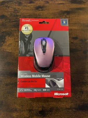 Microsoft Wireless Mobile Mouse 3000 Pink New Sealed