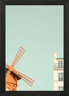 Moulin Rouge Facade Framed Wall Art Poster Canvas Print Picture